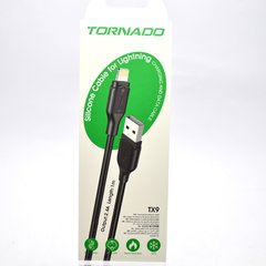 Кабель Tornado TX9 Silicon Cable Lightning 2,4A 1M Black