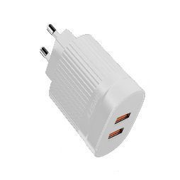 Мережевий зарядний пристрій ANSTY C-015-T with Type-C cable 2USB 2.4A Білий