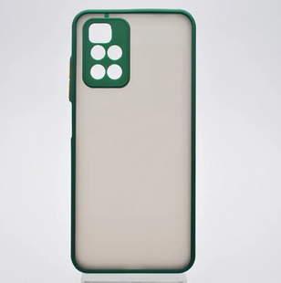 Чохол з напівпрозорою задньою кришкою Matte Color Case Full Camera для Xiaomi Redmi 10 Зелений