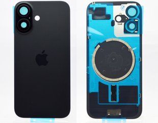 Задня кришка зі склом камери Apple iPhone 16 Black Original (Чорний)