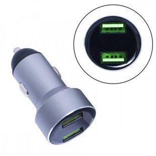 Автомобильное зарядное устройство Veron H-604A Car Charger with LCD -2.4A (2 USB) тех.пакет