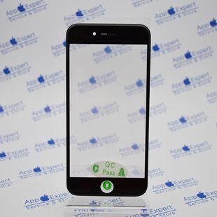 Скло LCD iPhone 7 з рамкою,OCA та сіточкою спікера Black Original