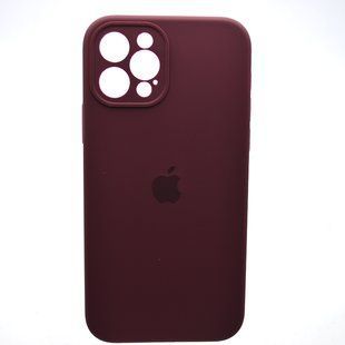 Силіконовий чохол накладка Silicon Case Full Camera для iPhone 12 Pro Max Plum