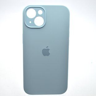 Силиконовый чехол накладка Silicon Case Full Camera для iPhone 15 Plus New Sky Blue