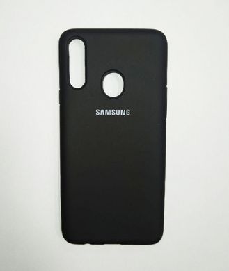 Чехол матовый Silicon Case Full Protective для Samsung A20S Galaxy (Black)