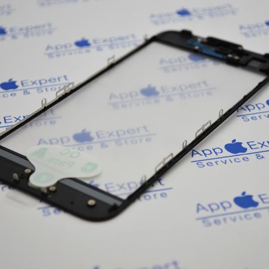 Стекло LCD iPhone 7 з рамкою,OCA та сіточкою спікера Black Original