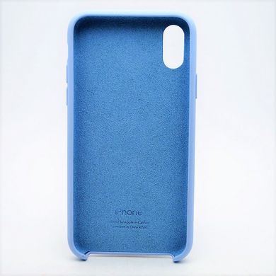 Чохол накладка Silicon Case для iPhone X/iPhone XS 5.8" Light Blue (05) Copy