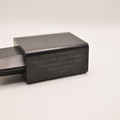 Сетевое зарядное устройство ANSTY C-042 2.4A 1 USB Black