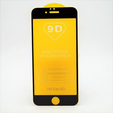 Захисне скло Full Screen Full Glue 2.5D на iPhone 6/6S Black тех. пакет