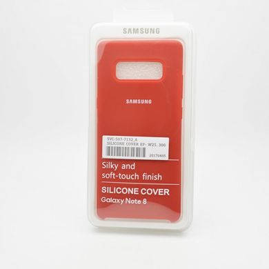 Чехол накладка Silicon Cover for Samsung N950 Galaxy Note 8 Red (C)