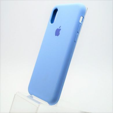 Чехол накладка Silicon Case для iPhone X/iPhone XS 5.8" Light Blue (05) Copy