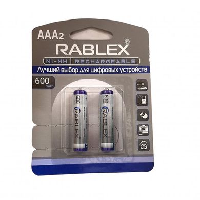 Акумуляторна батарейка Rablex 1.2V  AAA 600 mAh