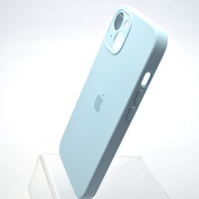 Силиконовый чехол накладка Silicon Case Full Camera для iPhone 15 Plus New Sky Blue