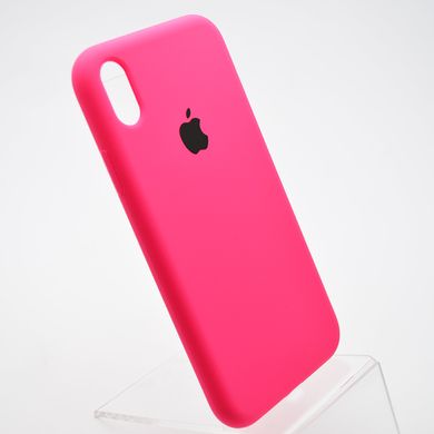 Чохол накладка Silicon Case Full Cover для iPhone Xr Pink/Яскраво-Рожевий