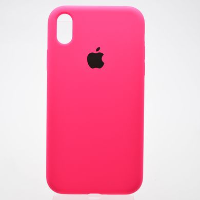 Чехол накладка Silicon Case Full Cover для iPhone Xr Pink/Ярко-Розовый