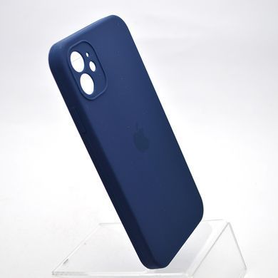 Чохол силіконовий з квадратними бортами Silicone case Full Square для iPhone 11 Midnight Blue Темно-синій
