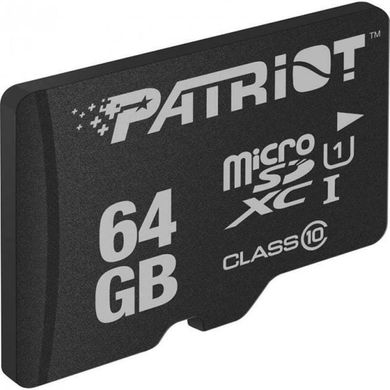 Карта пам'яті Patriot MicroSDXC 64GB UHS-I (Class 10) LX Series