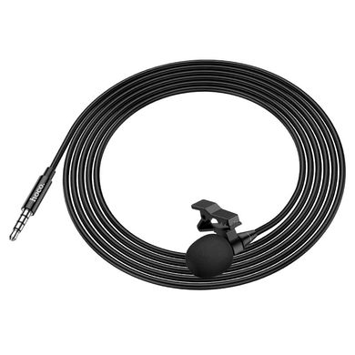 Микрофон петличка Hoco L14 3,5mm Black, Черный, Оригинал