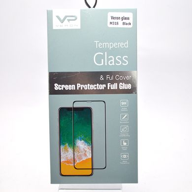 Захисне скло Veron Full Glue для Samsung M317 Galaxy M31s Black/Чорна рамка