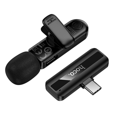 Безпровідний мікрофон Hoco Crystal Lavalier Type-C L20 Black
