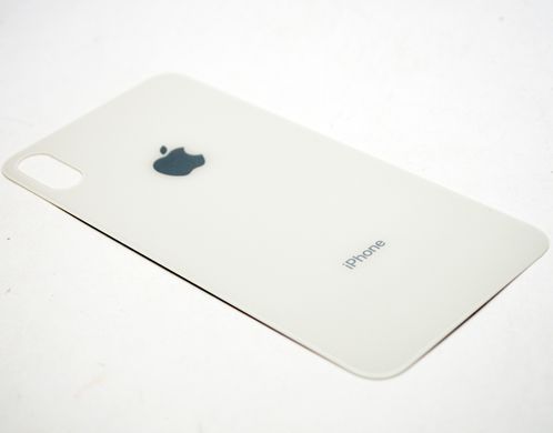 Задня кришка Apple iPhone XS Max Silver HC (з великим отвором під камеру)