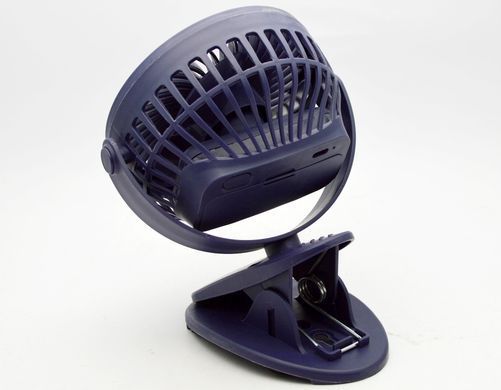 Портативний настільний вентилятор з прищепкою Clip Light Fan Model 138 2000 mAh Blue (Синій)