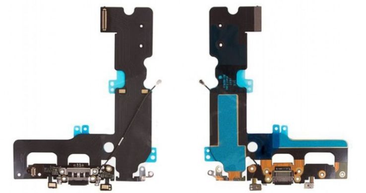 Шлейф для iPhone 7 Plus з чорним роз'ємом живлення, HF HC
