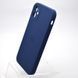 Чохол силіконовий з квадратними бортами Silicone case Full Square для iPhone 11 Midnight Blue Темно-синій
