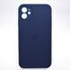 Чохол силіконовий з квадратними бортами Silicone case Full Square для iPhone 11 Midnight Blue Темно-синій