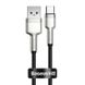Кабель Baseus Cafule Series Metal USB to Type-c 40W 0.25M Black CATJK-01