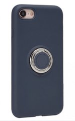 Чехол с креплением под магнитный держатель Ring Silicon Case для iPhone X/XS 5.8'' Blue