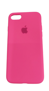 Чехол накладка Silicon Case Full Cover для Apple iPhone 7/iPhone 8/iPhone SE2 2020 Barbie Pink