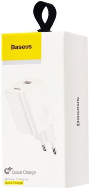 Зарядний пристрій для телефону мережевий (адаптер) Baseus Wall Charger QC3.0 Білий CCALL-BX02