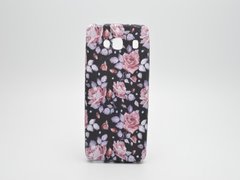Чехол с цветами Fashion Flowers Case Xiaomi Redmi 2 Black-Pink