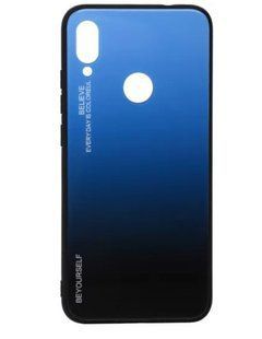 Скляний чохол Gradient Glass Case для Xiaomi Redmi 7 Blue-Black