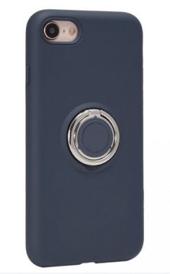 Чехол с креплением под магнитный держатель Ring Silicon Case для iPhone X/XS 5.8'' Blue