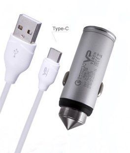 Автомобільний зарядний пристрій Veron T05C QC3.0 Car Charger Set (Type C) -3A