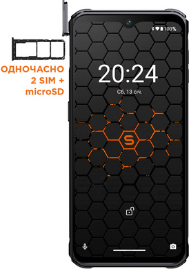 Смартфон Sigma Xtreme PQ56 NFC 6/128 GB 10000 mAh Black