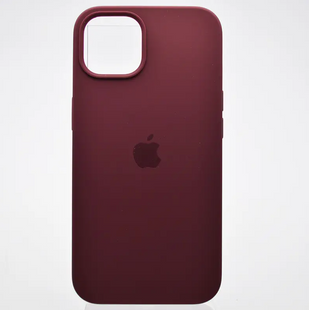 Чехол накладка Silicone Case Full cover для Apple iPhone 13 Бордовий