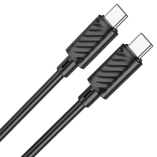 Кабель Hoco X88 Gratified Type-C to Type-C 60W 1m Black