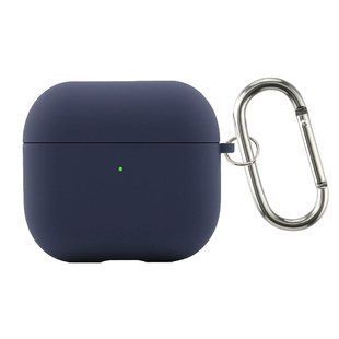 Чехол накладка Silicon Case with microfiber для Apple AirPods 4 Deep Blue