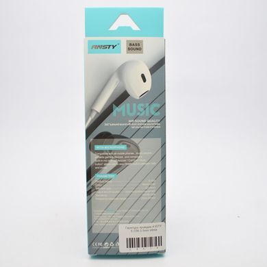 Наушники проводные с микрофоном ANSTY E-036 3.5mm White