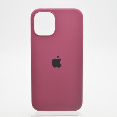 Чехол накладка Silicon Case Full Cover для iPhone 12 Mini 5.4" Hot Maroon