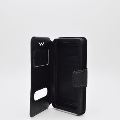 Чехол универсальный для телефона CMA Book Cover Soft Touch Two Windows Slider 5.3-5.6" дюймов Black #5