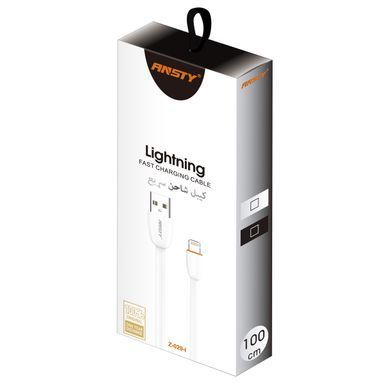 Кабель ANSTY Z-029-I Lightning 2.4A 1M Черный