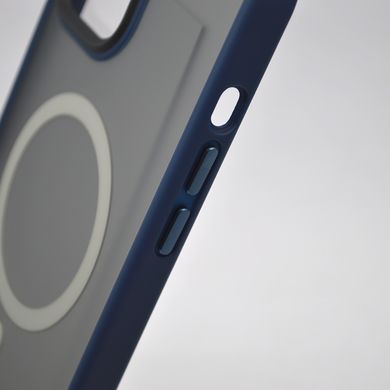Чохол накладка Metal Buttons з MagSafe для iPhone 13 Pro Blue/Синій