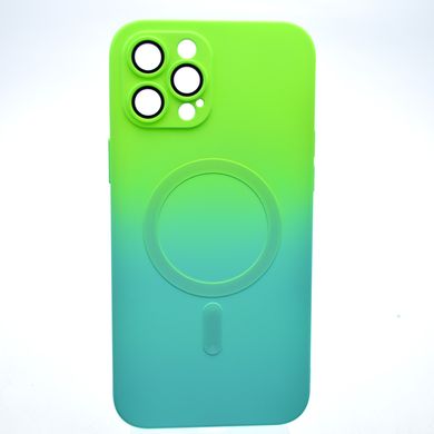 Чехол накладка с MagSafe Bright Case для Apple iPhone 12 Pro Max Green-Turquoise