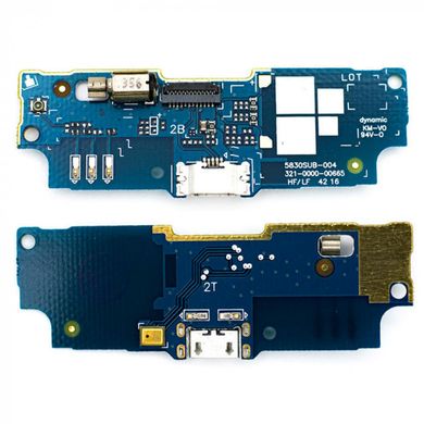 Разъем зарядки Asus Zenfone GO (ZB551KL/ZB552KL) на плате с компонентами и микрофоном HC