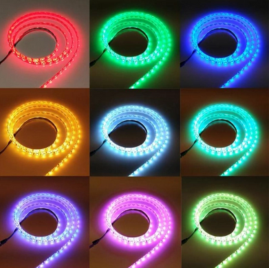 LED стрічка RGB самоклеюча з пультом Epic 5010 5V 5метрів, Райдуга