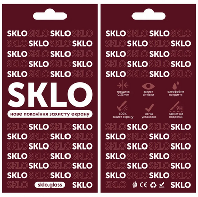 Захисне скло SKLO 3D для Tecno Camon 19/Camon 19 Pro Ci6n/Ci8n Black/Чорна рамка
